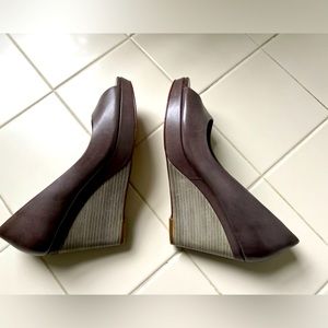 Cole Haan gently used grey wedges size 9